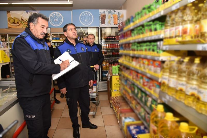 Afyon Belediyesi yerel ve zincir marketlere denetim