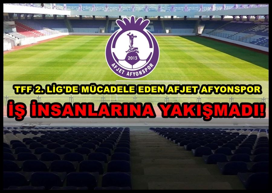 İŞ İNSANLARINA YAKIŞMADI!