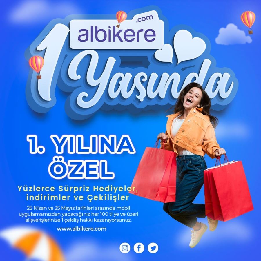  albikere.com’dan 1. Yıla Özel Kampanya