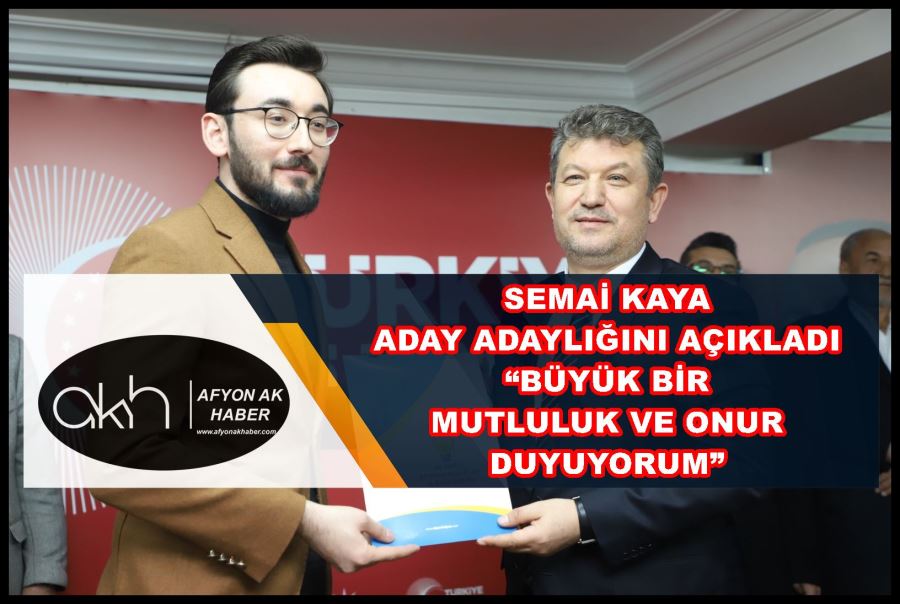 Semai Kaya: “Büyük bir mutluluk ve onur duyuyorum”