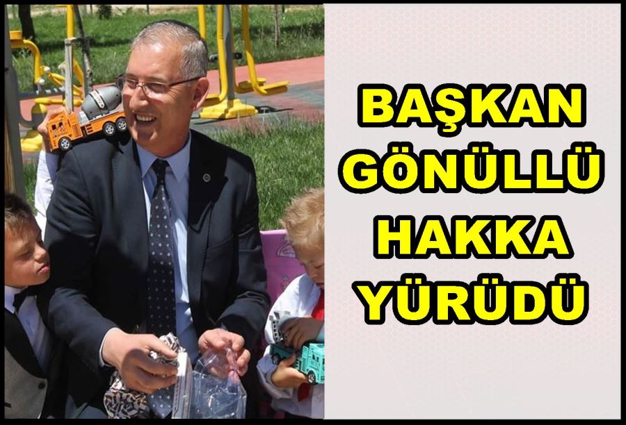 Başkan Gönüllü hakka yürüdü