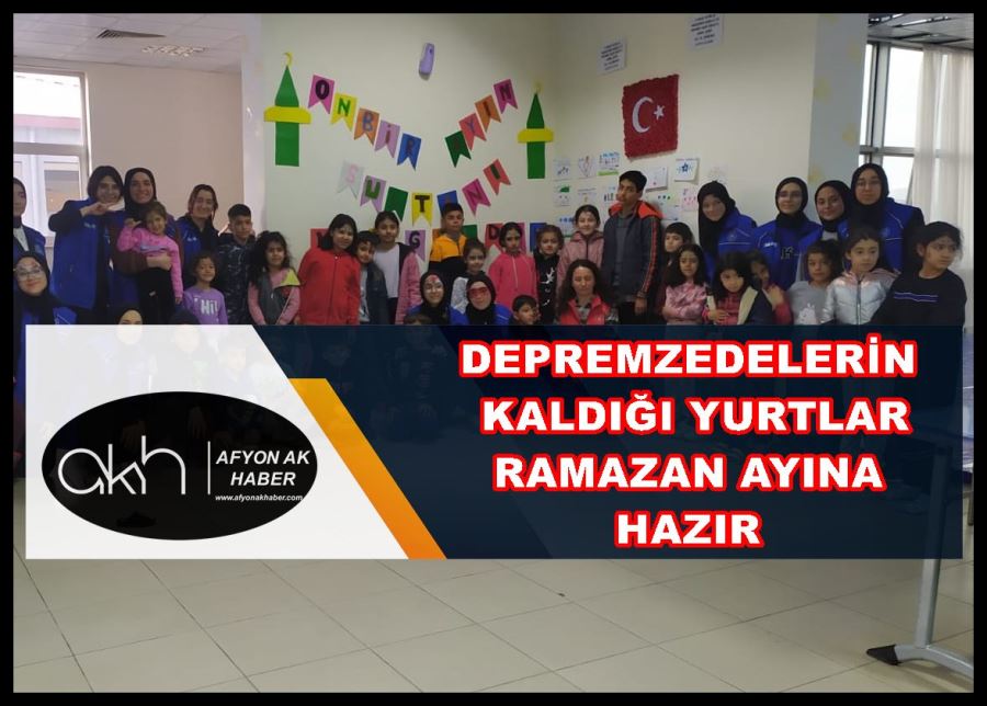 Depremzedelerin kaldığı yurtlar Ramazan ayına hazır