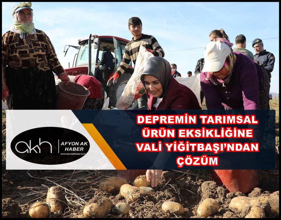 Depremin tarımsal ürün eksikliğine Vali Yiğitbaşı’ndan çözüm