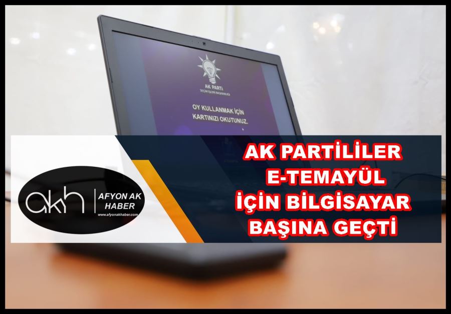 AK Partililer e-temayül için bilgisayar başına geçti