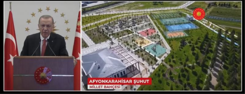 Açılışı yapılan 9 Millet Bahçesi içinde Afyonkarahisar