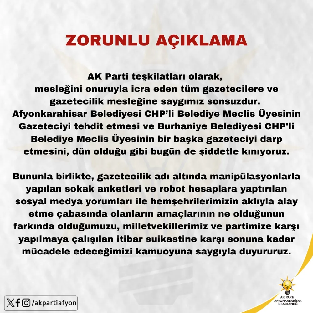 ZORUNLU AÇIKLAMA