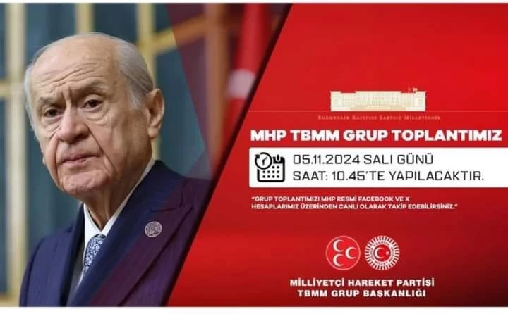 Yarın Gerçekleşecek MHP TBMM Grup Toplantısı Detayları