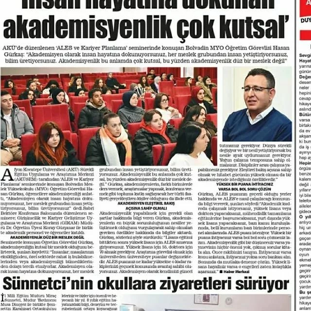 ALES ve Kariyer Planlama Semineri Gençlere Rehber Oldu