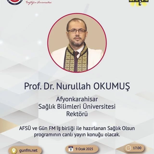 Rektör Prof. Dr. Nurullah Okumuş, Sağlık Olsun Programına Konuk Oluyor