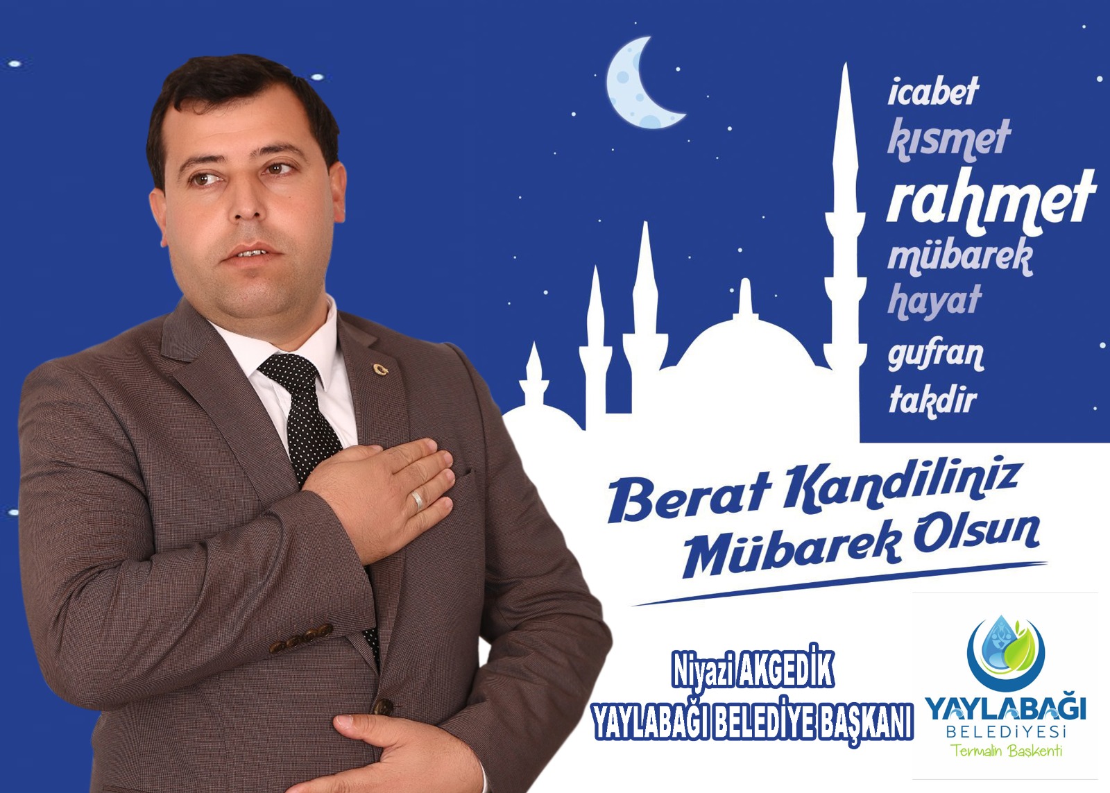 Başkan Akgedik’ten Berat Kandili mesajı