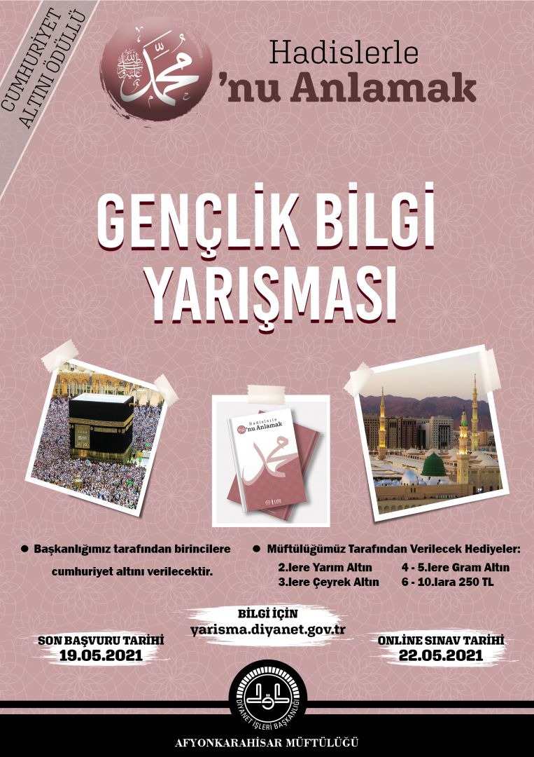 Müftülük ‘Gençlik Bilgi Yarışması’ gerçekleştirecek