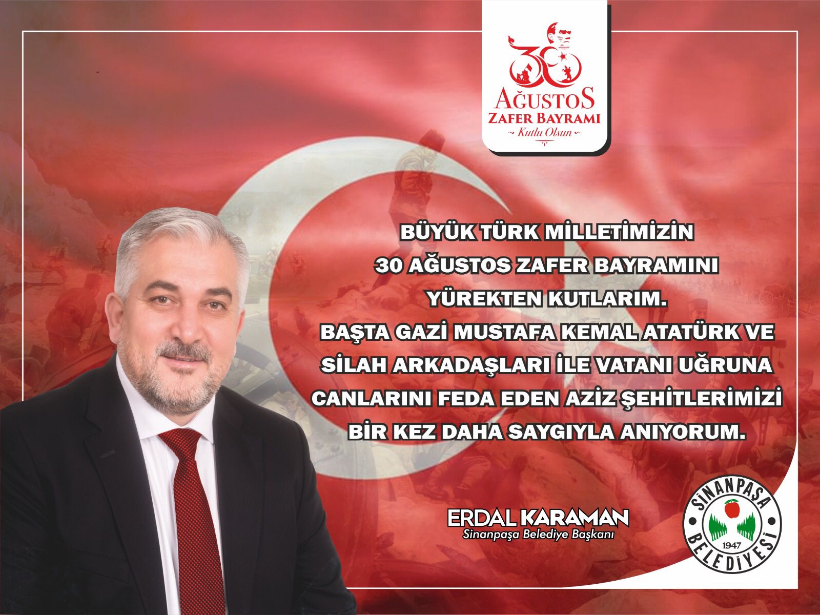 Başkan Karaman’dan Zafer Bayramı mesajı