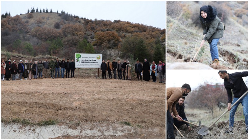 Ak Gençler şehit öğretmenleri unutmadı