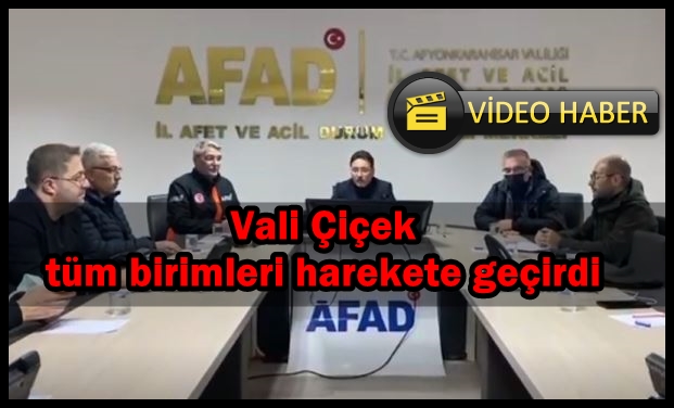 Vali Çiçek tüm birimleri harekete geçirdi